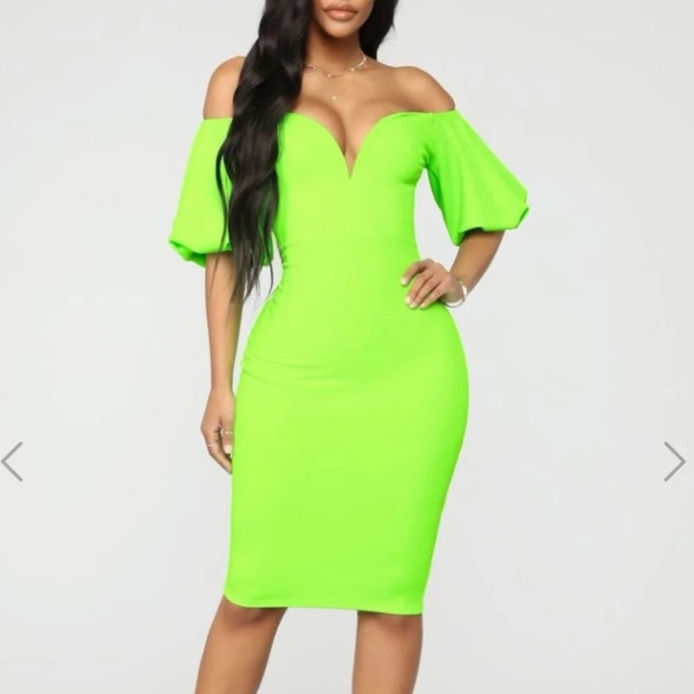 Fashion Neon neon club dress